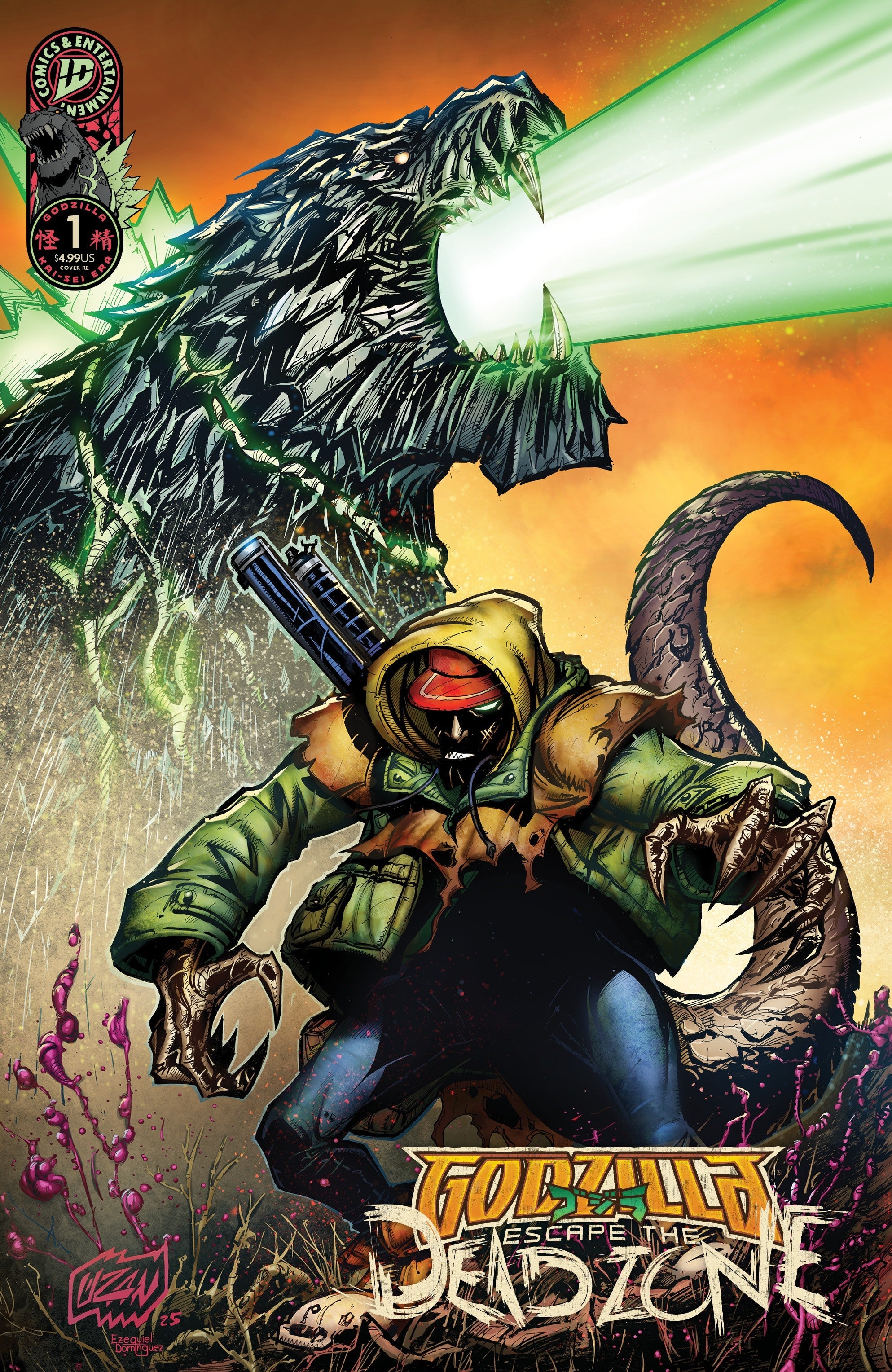 Godzilla: Escape The Deadzone #1 - ECC Exclusive Franck Uzan