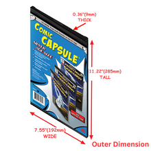 Load image into Gallery viewer, Black SILVER Age Size ComicCapsule