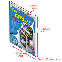 Load image into Gallery viewer, Clear SILVER Age Size ComicCapsule