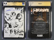 Load image into Gallery viewer, DARKNESS (2025) #1 CVR J INC 1:500 MARC SILVESTRI SIGNED B&W VIRGIN VAR + WITCHBLADE #1 IMAGE (2024) 1:500 SIGNED MARC SILVESTRI B&W VIRGIN both CGC 9.8