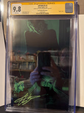 Load image into Gallery viewer, W0RLDTR33 #1 (3rd print) "Night Vision Green" by Aaron Bartling ltd 333 Signed and remarked