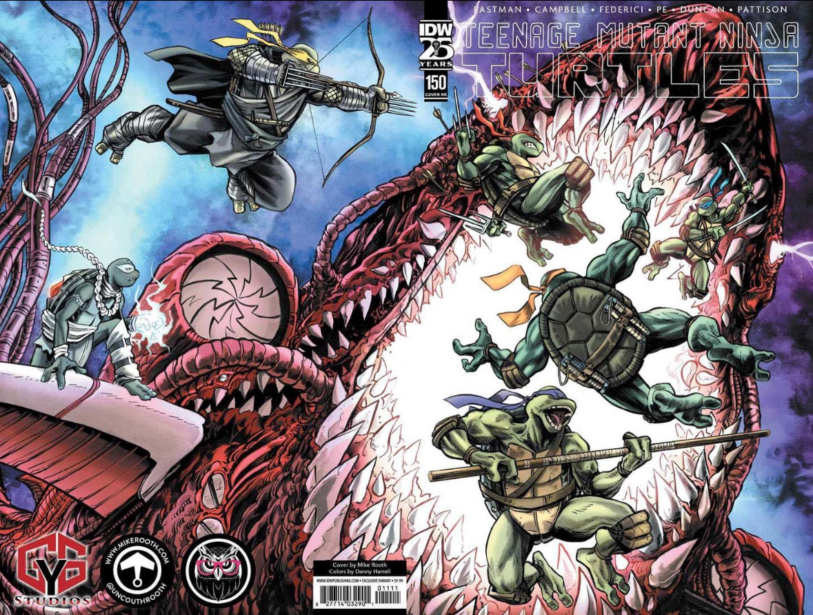 TMNT #150 WRAPAROUND ROOTH/HARRELL/GY6 Black Saber Comics