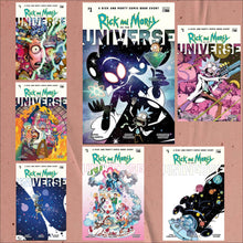 Load image into Gallery viewer, Oni Press: RICK AND MORTY VS THE UNIVERSE #1 (OF 4) Black Saber Comics Bundle Cover Set of 8 of A B C D 1:10 1:20 1:50 1:100 (In Store Date 7/9/25) (Copy)