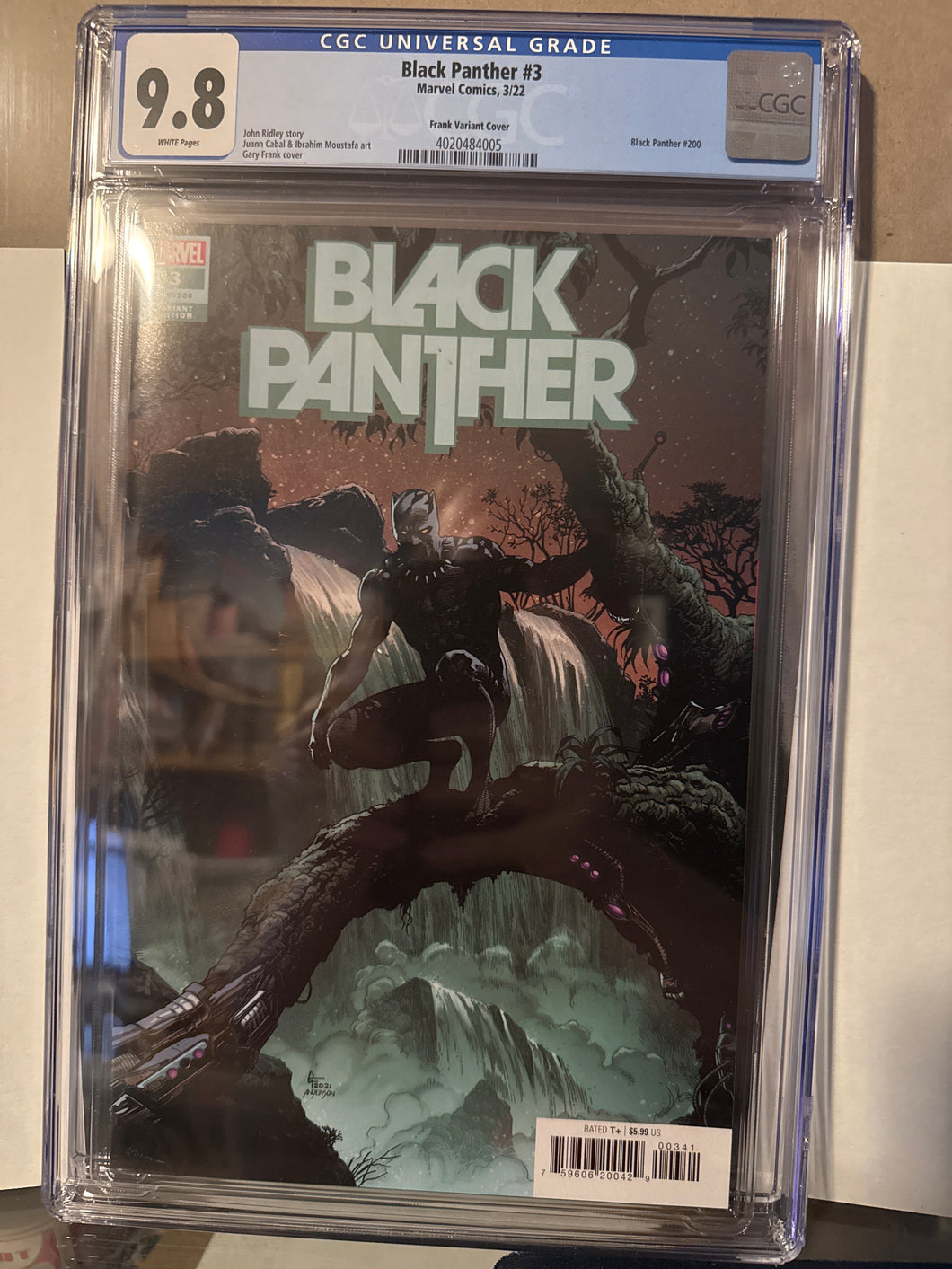 BLACK PANTHER 3 Frank VARIANT 1ST APPEARANCE TOSIN ODUYE CGC 9.8 (2022, MARVEL)