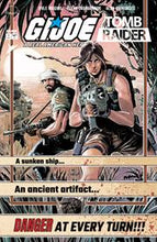 Load image into Gallery viewer, GI JOE A REAL AMERICAN HERO TOMB RAIDER #1 (OF 5) CVR F INC 1:100 LORENZO TAMMETTA &amp; MIKE SPICER FOIL VAR +CVR E INC 1:50 LEIRIX LI + CVR D INC 1:25 CHRIS MOONEYHAM VINTAGE JOE VAR ( 3 BOOK BUNDLE)
