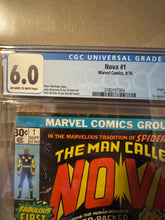 Load image into Gallery viewer, Nova #1 CGC 6.0 1st Appearance Nova 1976
