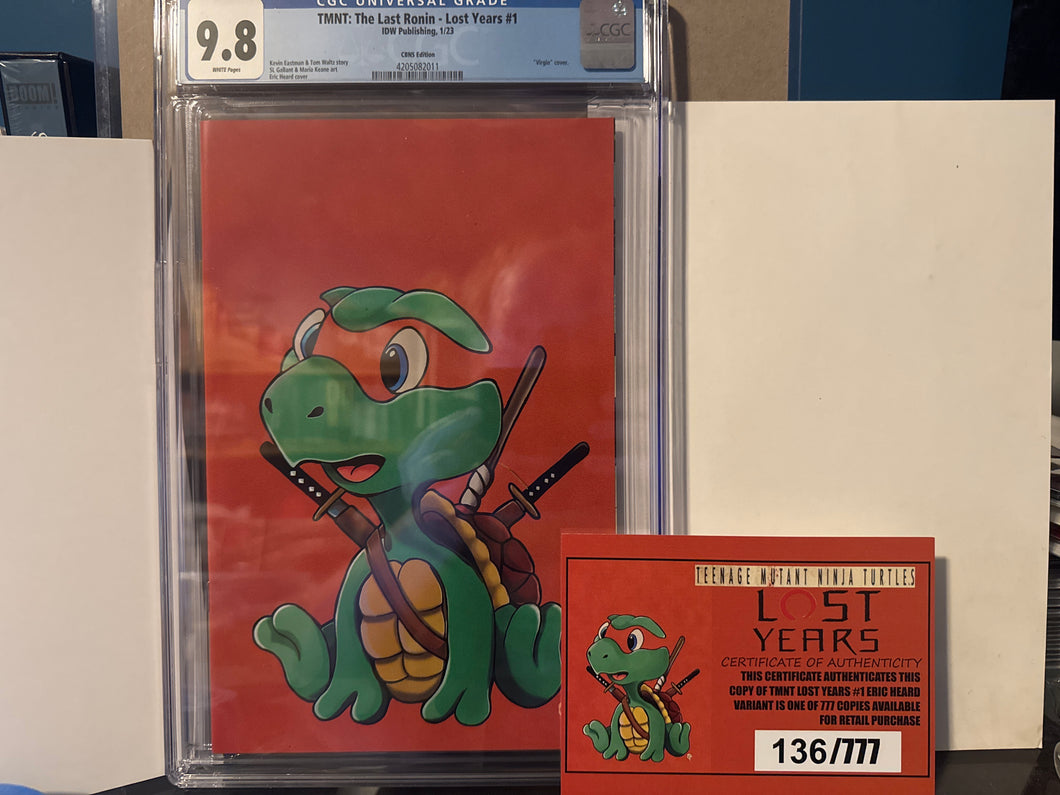 TMNT: The Last Ronin - Lost Years 1 CGC 9.8 Negative Space Variant with COA