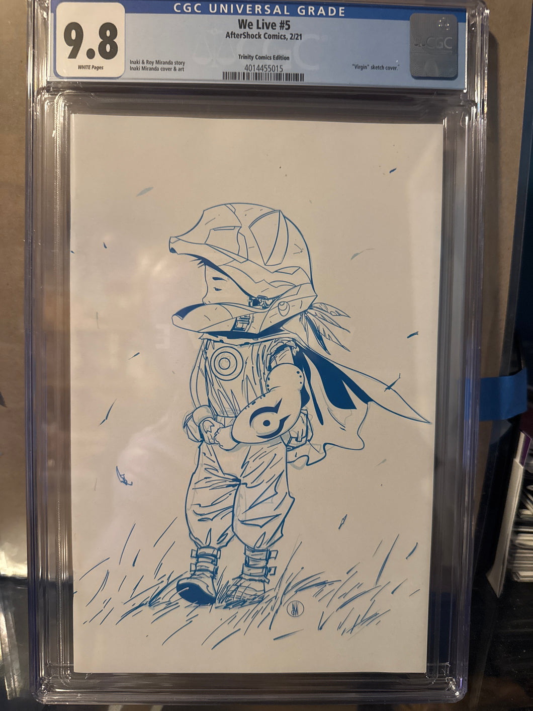 We Live #5 CGC 9.8 Trinity Comics Virgin Sketch Cover Miranda Aftershock Comics