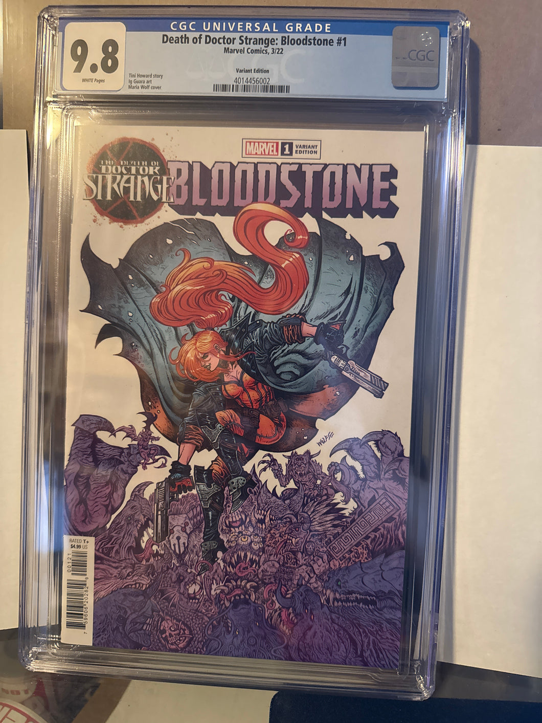 Death of Doctor Strange Bloodstone  CGC 9.8 2022 1st App of Lyra Bloodstone Maria Wolf cover