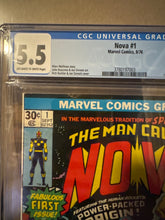 Load image into Gallery viewer, Nova #1 CGC 5.5 1st Appearance Nova 1976

