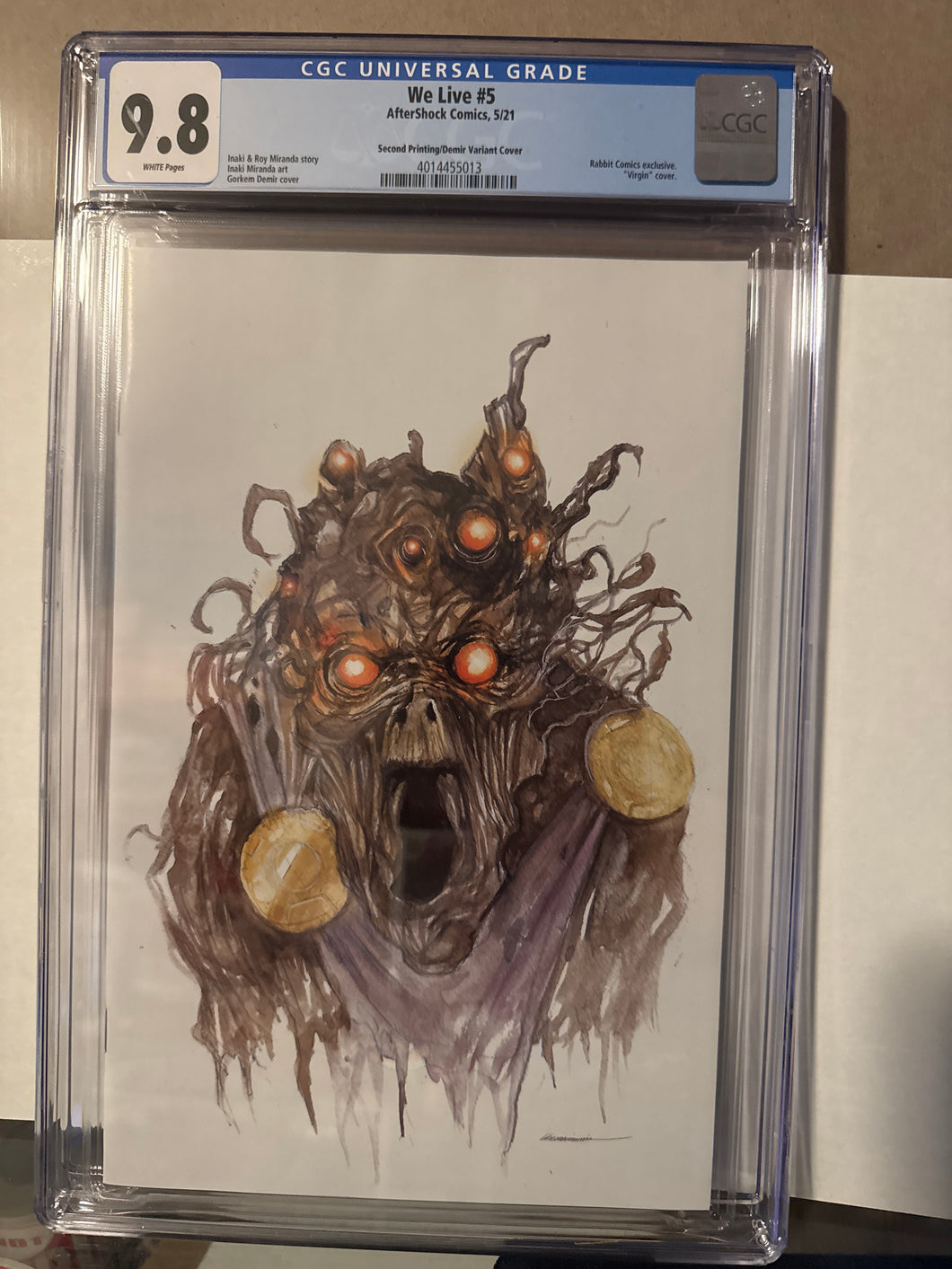We Live #5 CGC 9.8 2nd Printing Gorkem Demir  Variant Aftershock Comics 2021