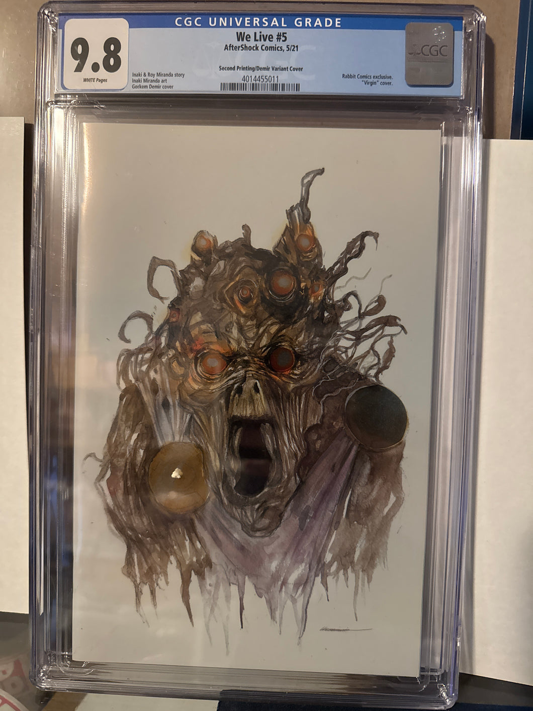 We Live #5 CGC 9.8 2nd Printing Gorkem Demir FOIL Variant Aftershock Comics 2021 (Copy)