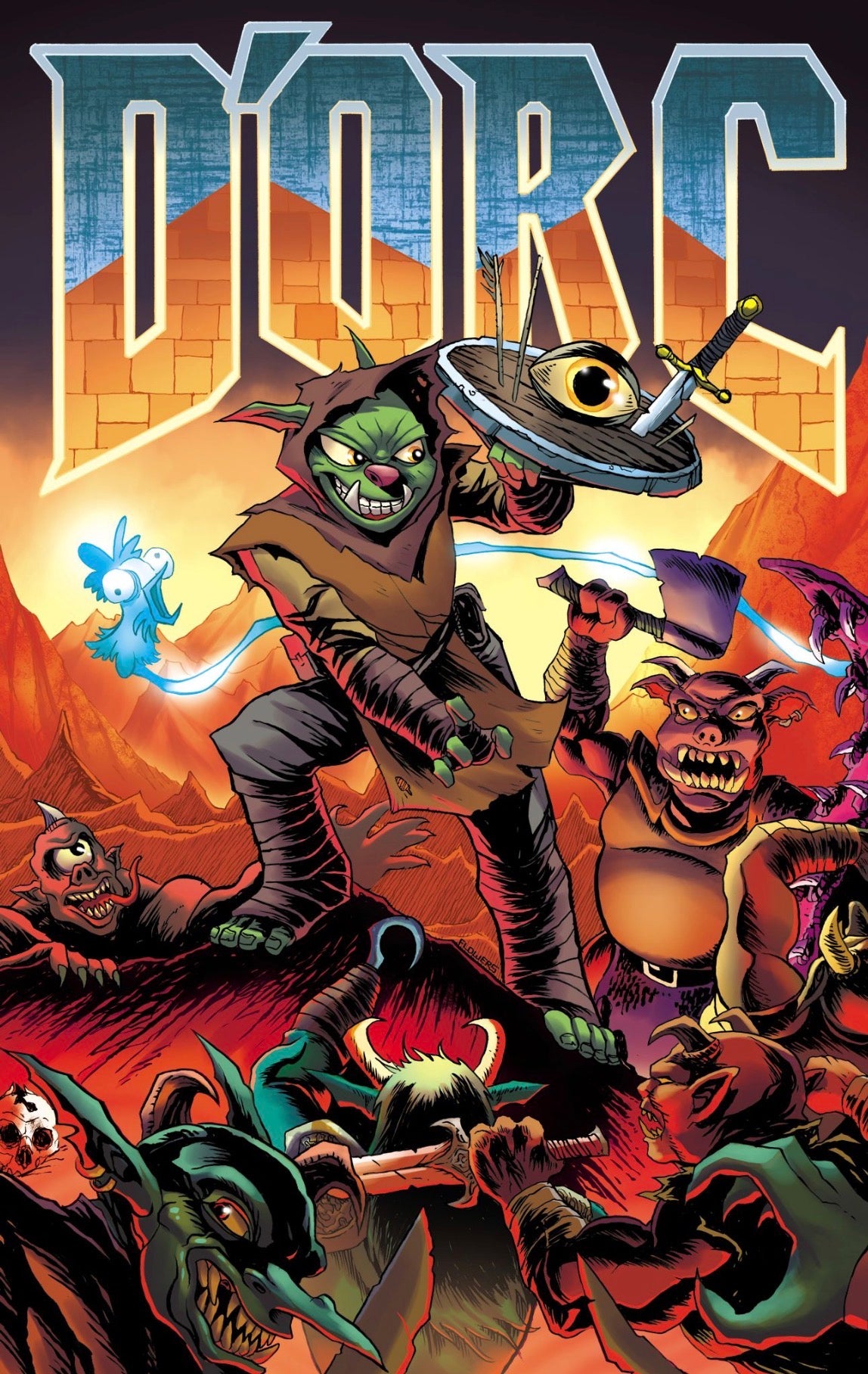 DORC #5 Jason Flowers Ltd 400 “DOOM HOMAGE” – Black Saber Comics