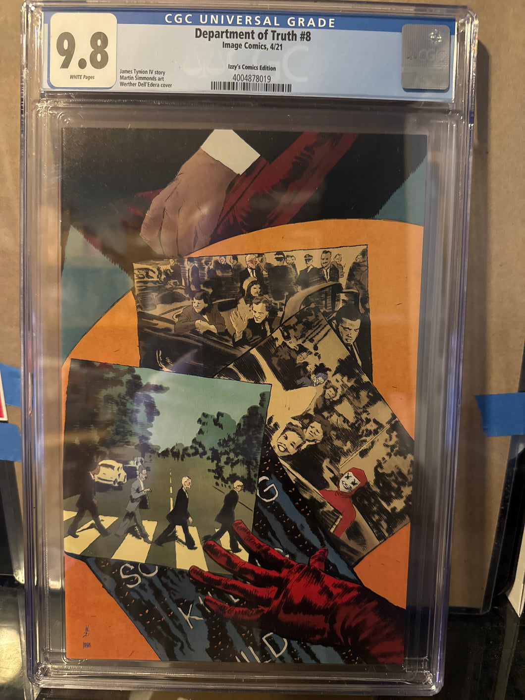 DEPARTMENT OF TRUTH 8 IMAGE COMICS VIRGIN VARIANT IZZY'S COMICS CGC 9.8 LTD 750