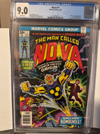 Nova #1 CGC 9.0 1st Appearance Nova 1976 white pages