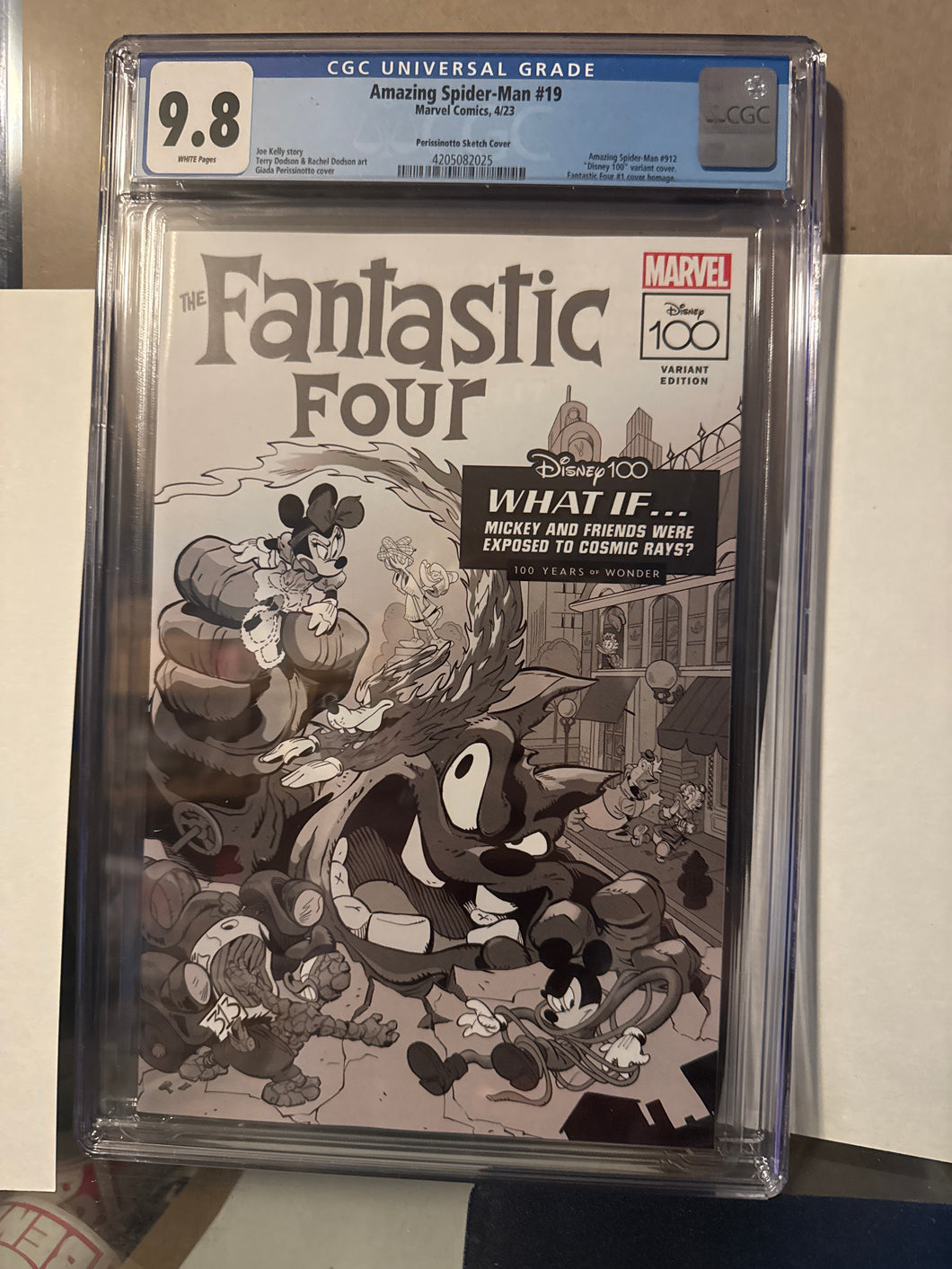 Amazing Spider-man #19 CGC 9.8 WP 1:100 Perissinotto Sketch Variant