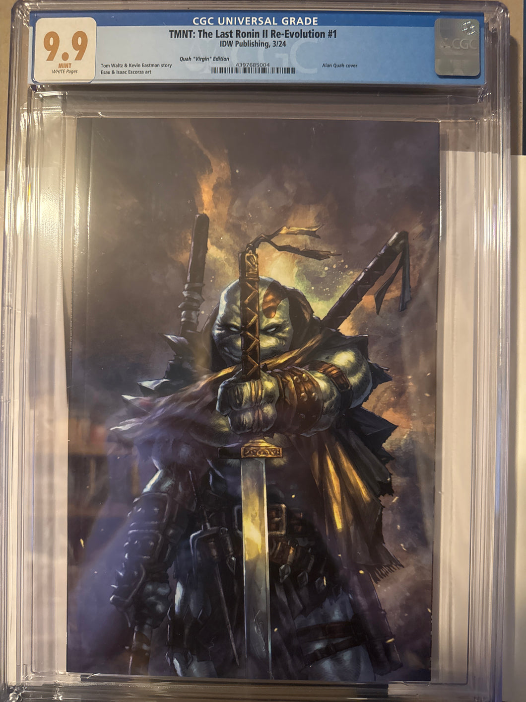 2024 TMNT: THE LAST RONIN II RE-EVOLUTION #1 ALAN QUAH VIRGIN CGC 9.9!!
