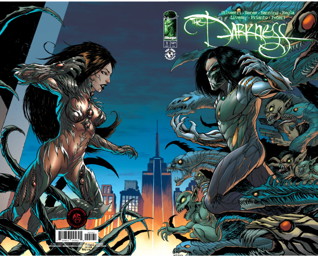 The Darkness (2025) #1 BLACK SABER EXCLUSIVE BY JASON FLOWERS LTD 350 WITH COA