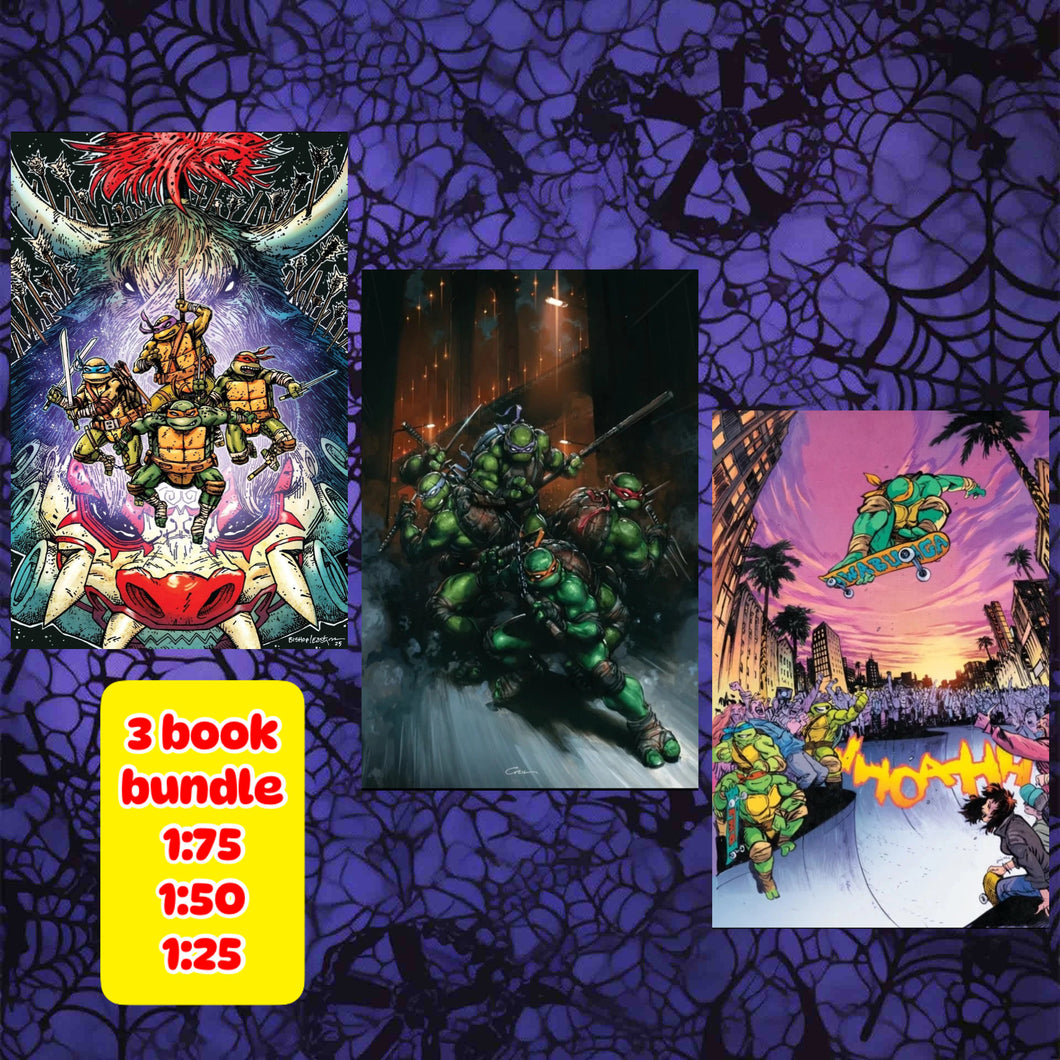 Teenage Mutant Ninja Turtles #13  (Eastman/ Bishop Full Art, Crain Full Art, Johnson Full Art)[1:25, 1:50 1:75] 3 BOOK BUNDLE