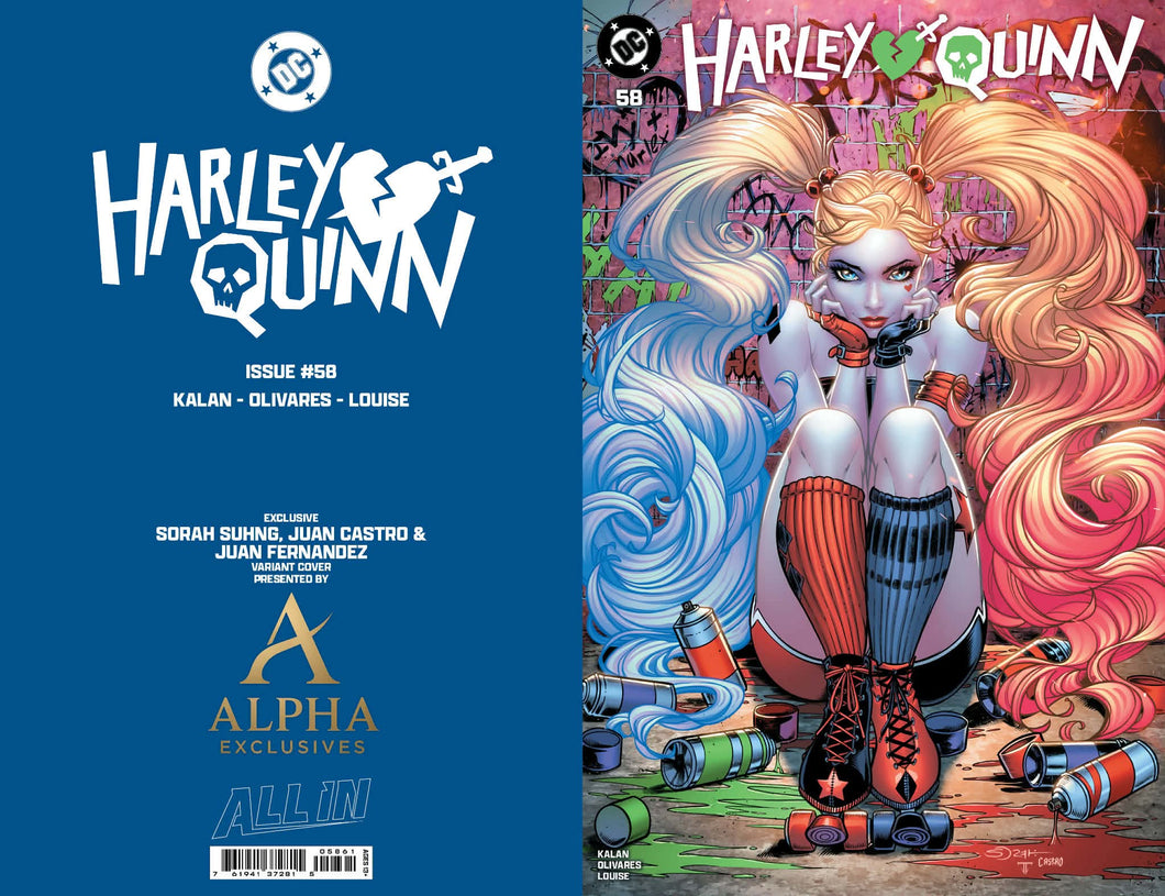 HARLEY QUINN #58 SORAH SUHNG EXCLUSIVE VARIANT COVERS – Black