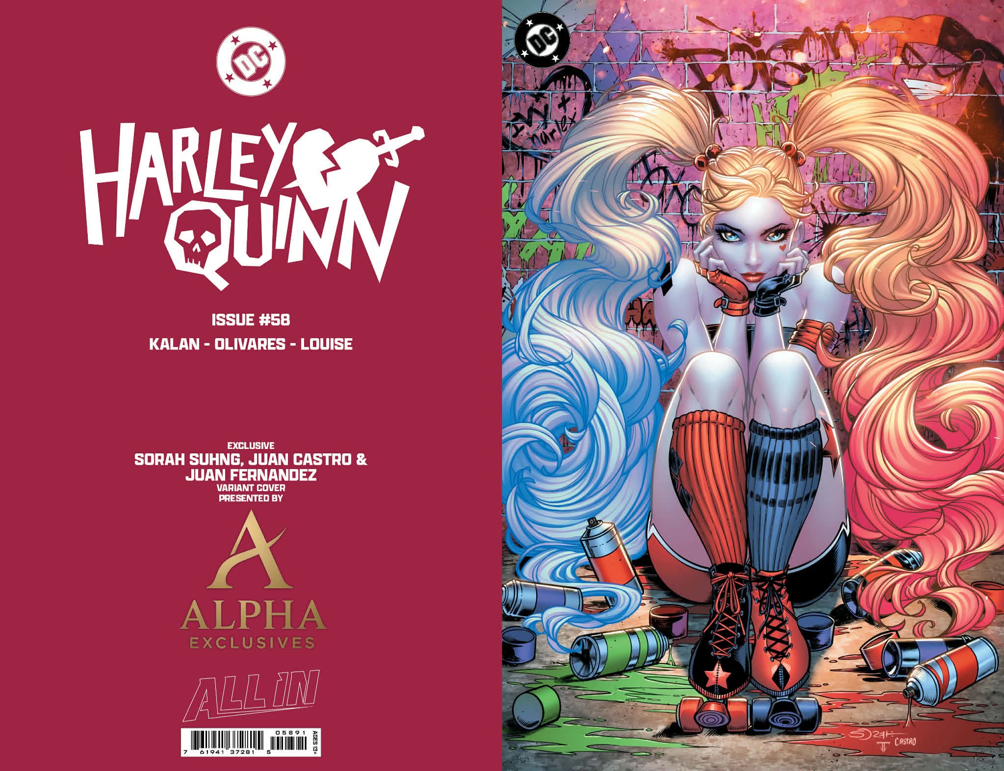 HARLEY QUINN #58 SORAH SUHNG EXCLUSIVE VARIANT COVERS – Black