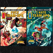 Load image into Gallery viewer, DORC #3 CVR C BRETT BEAN I HATE FAIRYLAND TEAM UP VAR &amp;  CVR D BRETT BEAN I HATE FAIRYLAND TEAM UP NSFW VAR (5X of each Cover) (10 Pack Bundle)
