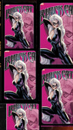 BLACK CAT #1  5 BOOK BUNDLE J. SCOTT CAMPBELL JUST SPECTACULAR COLLECTION VARIANT BLACK SABER COMICS