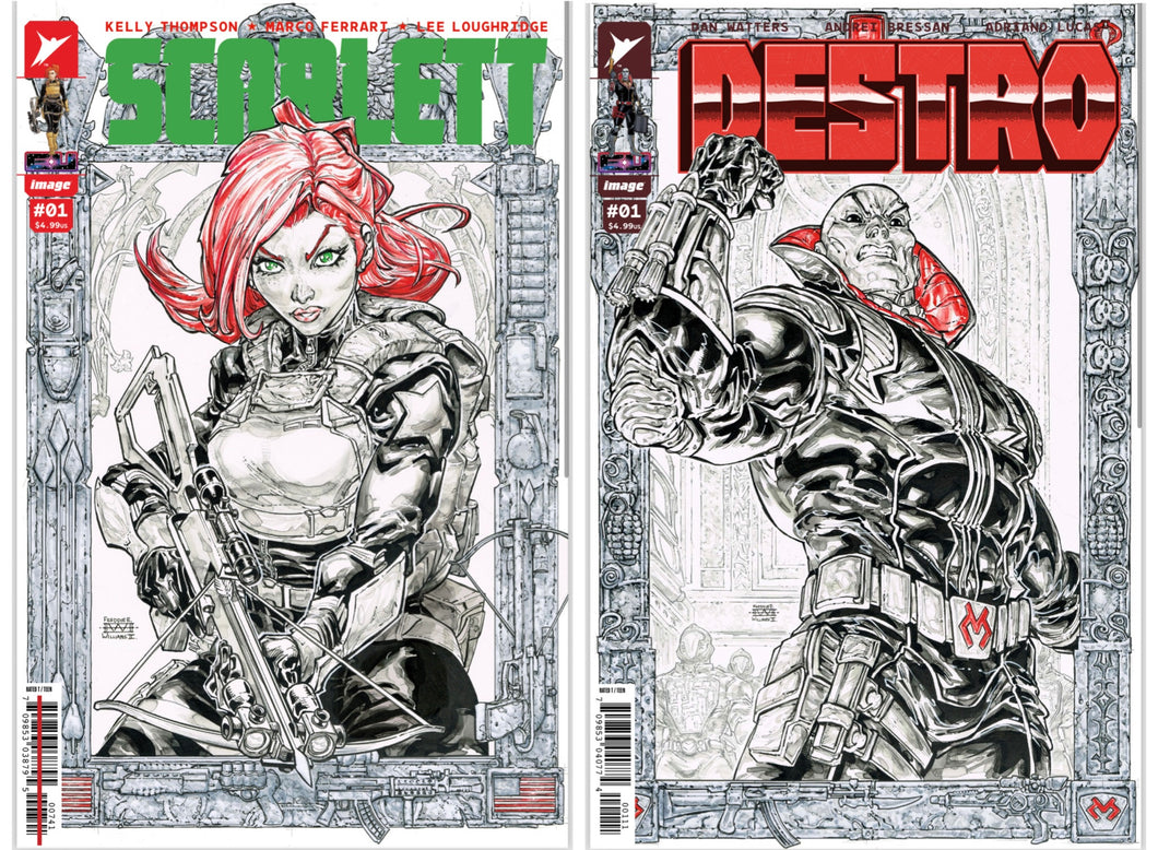 FREDDIE WILLIAMS- Signed Copies of each book SCARLETT #1 AND DESTRO #1 (Energon universe) (2 BOOK BUNDLE) FREDDIE WILLIAMS EXCLUSIVE