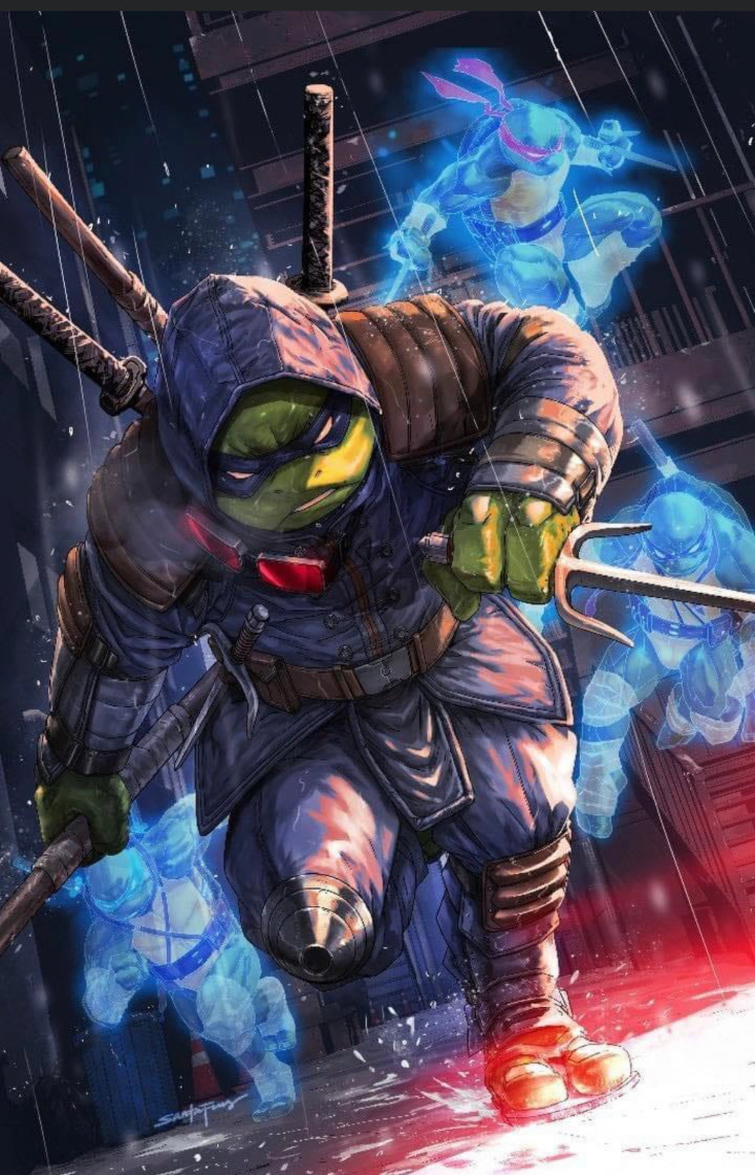 Teenage Mutant Ninja Turtles: The Last Ronin--The Lost Years #4 TMNT LAST RONIN #4 LOST YEARS (VIRGIN) BY SANTA FUNG