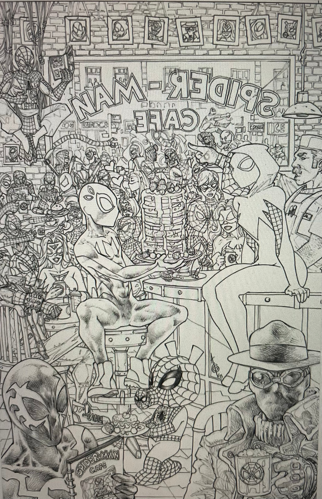 SPIDER-MAN 11 JONATHANCOMICS EXCLUSIVE ALAN QUAH B&W INK/VIRGIN/TRADE VARIANT SET SPIDER-BOY PRESALE 8/16/23