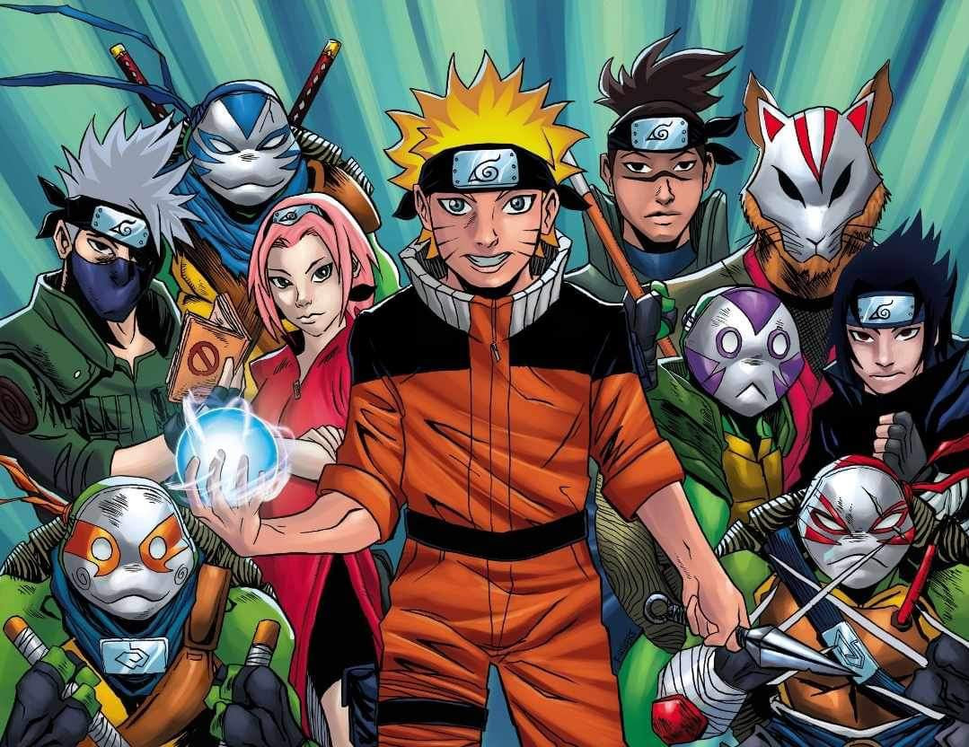 Teenage Mutant Ninja Turtles x Naruto #1 Jason Flowers Black Saber