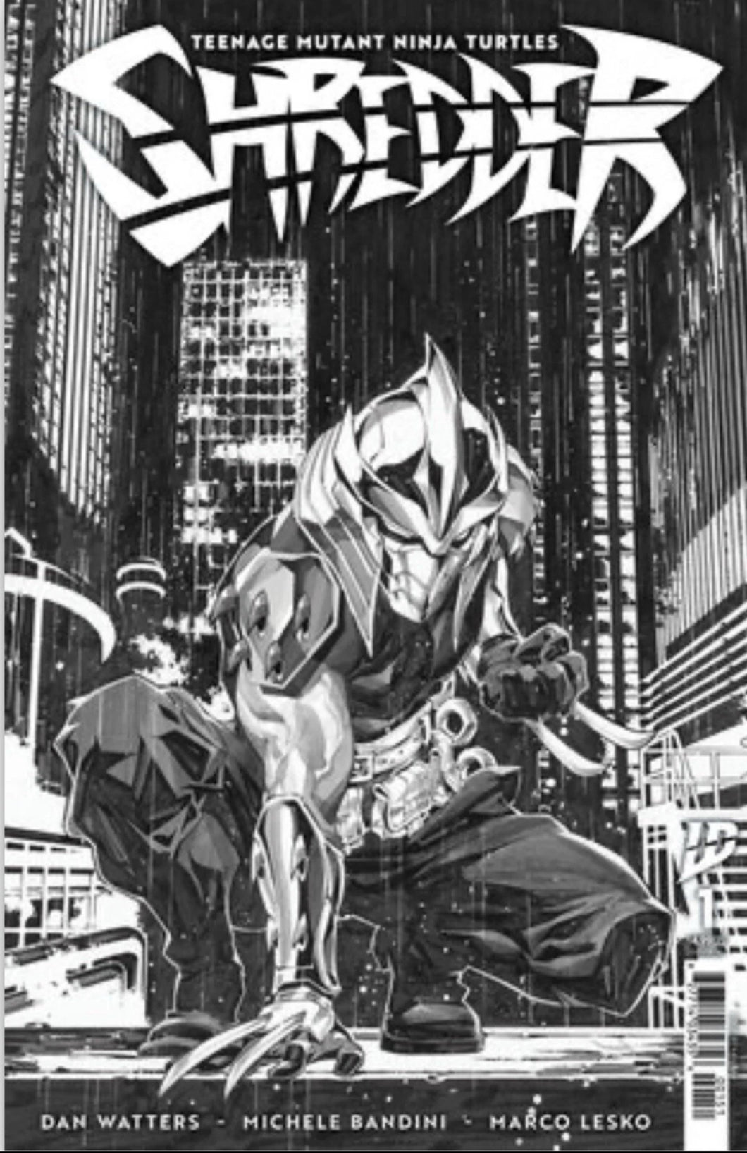 Teenage Mutant Ninja Turtles: Shredder #1 Variant RI (Ngu B&W)[1:25]