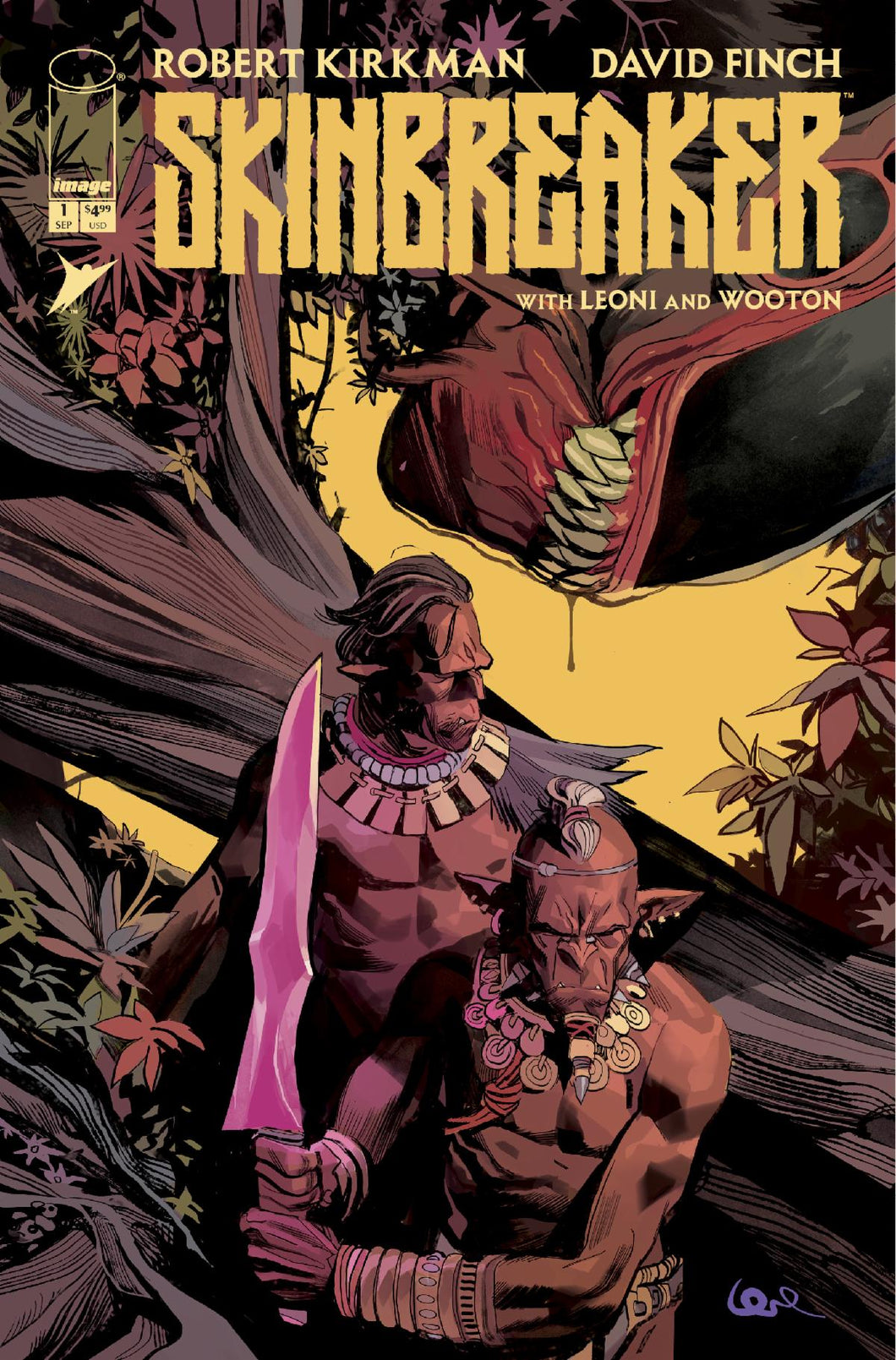 Image: Skinbreaker #1 Robert Kirkman & David Finch 3 BOOK RATIO SET (1:10) (1:25) (1:50) (In Store September 24, 2025)