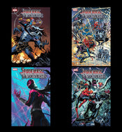 SPIDER-VERSE VS. VENOMVERSE #1 Greg Land Leirix Foil Garron- 4 Black Saber Comics COVER SET