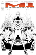 M1: Monster Racing League #1 Cover E 1:50 Jae Lee Black & White Variant
