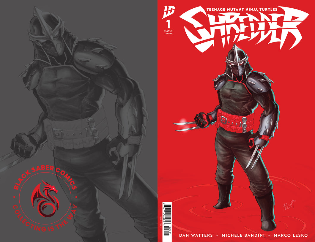 Teenage Mutant Ninja Turtles: Shredder #1 BLACK SABER COMICS Exclusive - Cover Art by Fero Pe