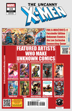 Load image into Gallery viewer, Uncanny X-men #13 Unknown Comics Alexander Lozano Exclusive Virgin Var (04/09/2025)
