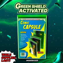 Load image into Gallery viewer, Green Modern Size ComicCapsule
