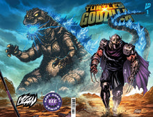Load image into Gallery viewer, Teenage Mutant Ninja Turtles x Godzilla #1 - Franck Uzan Variant - Right Side Wrap-Around (11/12/25)
