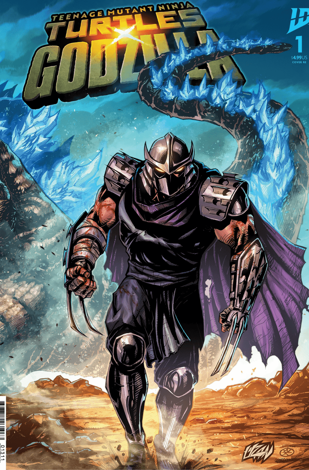 Teenage Mutant Ninja Turtles x Godzilla #1 - Franck Uzan Variant - Right Side Wrap-Around (11/12/25)