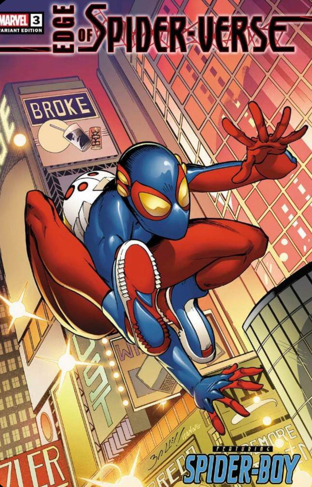 EDGE OF SPIDER-VERSE #3 MARK BAGLEY  'ULTIMATE SPIDER-MAN #1 HOMAGE' EXCLUSIVE